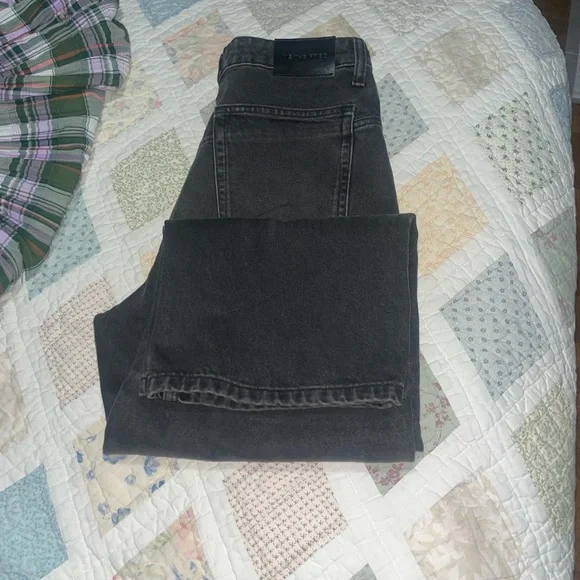 Free People Women's Black Boyfriend Jeans - Picture 4 of 4